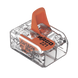 Borna de Conexión / Serie 221 / Palancas Naranja / 2 Conductores 4 mm² / Carcasa Transparente / 300V 20A / T85 / UL ENEC C...