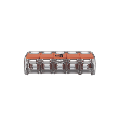 Conector Eléctrico / Borne de Conexión con Palancas / 5 Puntos / 32A 450V / CAGE CLAMP® / Policarbonato Transparente / Par...