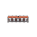 Conector Eléctrico / Borne de Conexión con Palancas / 5 Puntos / 32A 450V / CAGE CLAMP® / Policarbonato Transparente / Par...