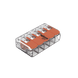 Conector Eléctrico / Borne de Conexión con Palancas / 5 Puntos / 32A 450V / CAGE CLAMP® / Policarbonato Transparente / Para 0