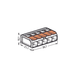 Conector Eléctrico / Borna de Conexión con Palancas / 5 Puntos / 6 mm² Máximo / 30A 450V / Transparente / CAGE CLAMP® / UL...