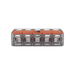 Conector Eléctrico / Borna de Conexión con Palancas / 5 Puntos / 6 mm² Máximo / 30A 450V / Transparente / CAGE CLAMP® / UL...