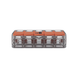 Conector Eléctrico / Borna de Conexión con Palancas / 5 Puntos / 6 mm² Máximo / 30A 450V / Transparente / CAGE CLAMP® / UL...