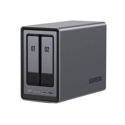 NASync DXP2800 | SO UGOS Pro |  Intel N100 12th Gen Intel® 4 Core™ | 2 Bahías SATA hasta 48TB | 2-Bahias (M.2 NVMe) hasta ...