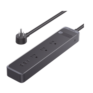 Regleta con Protector Contra Sobretensiones | 3 Salidas de CA NEMA 5-15R | 1 Salida USB-C PD de 30 W | 2 Puertos USB-A | P...