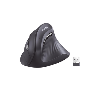 Mouse Inalámbrico en Angulo Vertical | 2.4G & Bluetooth | Conecta 3 dispositivos Simultáneamente | 4 Niveles de DPI |  Cli...
