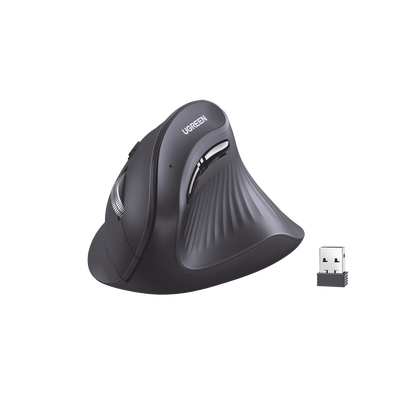 Mouse Inalámbrico en Angulo Vertical | 2.4G & Bluetooth | Conecta 3 dispositivos Simultáneamente | 4 Niveles de DPI |  Cli...