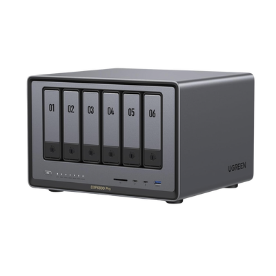 NASync DXP6800 Pro | SO UGOS Pro | Intel® i5 1235u 10-Core™ | 6-Bahias (SATA) Hasta 144TB | 2* M.2 SSD Hasta 16TB | 8GB DD...