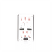 Interruptor de pánico (hold-up) / Lazo V-Plex de 2 hilos / Identificación de punto / Enganche o momentáneo / Bajo mostrador | SIERRA STORE