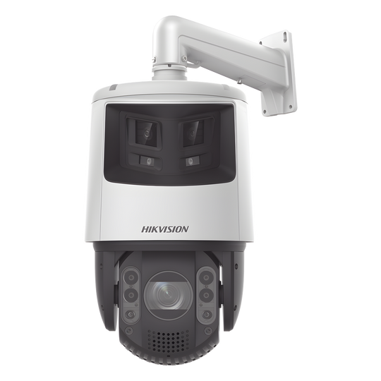 HIKVISION - DS-2SE7C432MWG-EB/26(F0) - [TandemVu] PTZ IP 4 Megapíxel con Cámara Panorámica 6 Megapíxel / 32X Zoom / 200 mts IR / 30 mts Luz Blanca / ACUSENSE / IP66 / Alerta