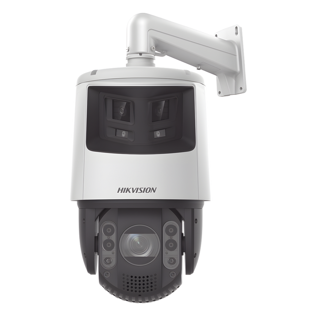 HIKVISION - DS-2SE7C432MWG-EB/26(F0) - [TandemVu] PTZ IP 4 Megapíxel con Cámara Panorámica 6 Megapíxel / 32X Zoom / 200 mts IR / 30 mts Luz Blanca / ACUSENSE / IP66 / Alerta