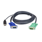 Cable KVM | USB con SPHD | 3 en 1 | De 1.8 m | SIERRA STORE