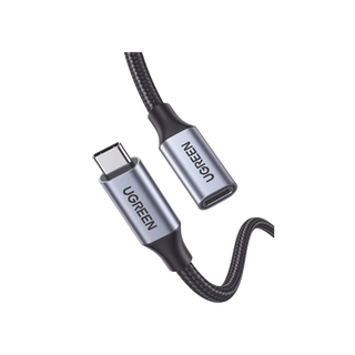 Cable USB-C Macho a USB-C Hembra | 1metro | USB-C 3.1 Gen 2 | Compatible con Thunderbolt 3 | Carcasa de Aluminio | Nylon T...