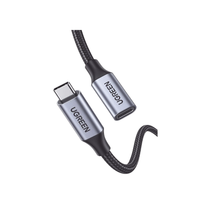 Cable USB-C Macho a USB-C Hembra | 1metro | USB-C 3.1 Gen 2 | Compatible con Thunderbolt 3 | Carcasa de Aluminio | Nylon T...