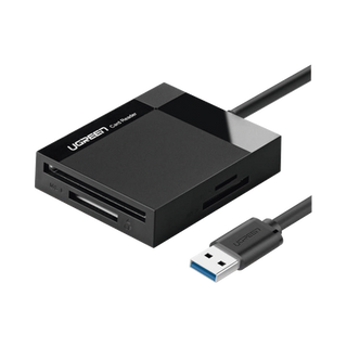 Lector de Tarjetas USB-A 3.0  a CompactFlash (CF)/ MemoryStick (MS)/ TransFlash (TF)/ SecureDigital (SD) | 4 en 1 | 5Gbps ...