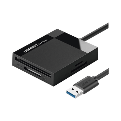 Lector de Tarjetas USB-A 3.0  a CompactFlash (CF)/ MemoryStick (MS)/ TransFlash (TF)/ SecureDigital (SD) | 4 en 1 | 5Gbps ...