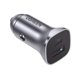 Cargador de Auto 24W | Puerto USB-A y USB-C | Carga Rápida | Compatible con Vehículos de 12 y 24 VCD | PD3.0 + QC3.0 | Ind...