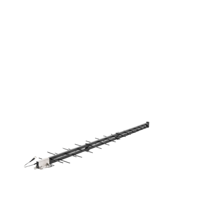Antena LPDA de Alta Ganancia/ ESPECIAL PARA AMPLIFICADORES DE UNA A CINCO BANDAS DE FRECUENCIA/ 698-2700 MHz/ 12.15 dBi de Ga