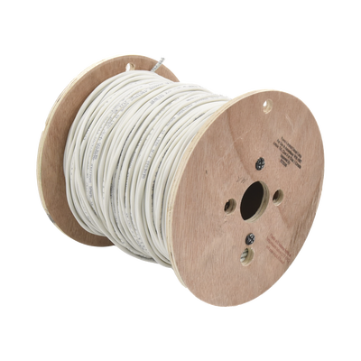 Carrete de 152 Metros (500 Pies) de Cable / 2 x 16 AWG / Blindado / Plenum / Color Blanco / Para Aplicaciones de Audio, Se...