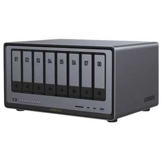NAS UGREEN NASync DXP8800 Plus / Intel Core i5-1235U 10 Núcleos / 8 Bahías SATA + 2 M.2 NVMe / 2 Puertos 10GbE / Thunderbo...