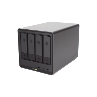 NAS UGREEN NASync DXP4800 Plus / Procesador Intel Pentium Gold 8505 5 Núcleos / 4 Bahías SATA + 2 M.2 NVMe PCIe 4.0 / 8GB ...