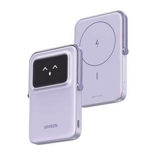 Power Bank Inalambrico | 5000mAh | 7.5W  |  Con Emojis de Estado | Carga Rápida USB-C Bidireccional  | Pantalla TFT  Intel...