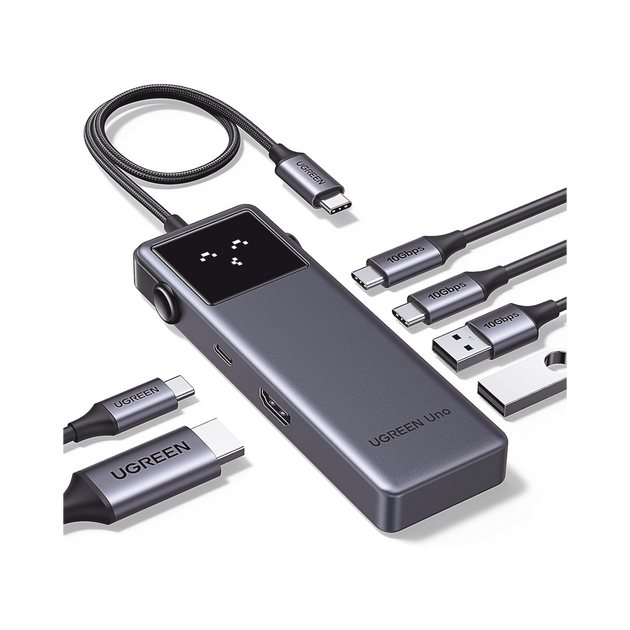 HUB USB-C Uno USB-C To HDMI+2*USB 3.2 A+2*USB 3.2 C+PD Power Converter ABS | SIERRA STORE