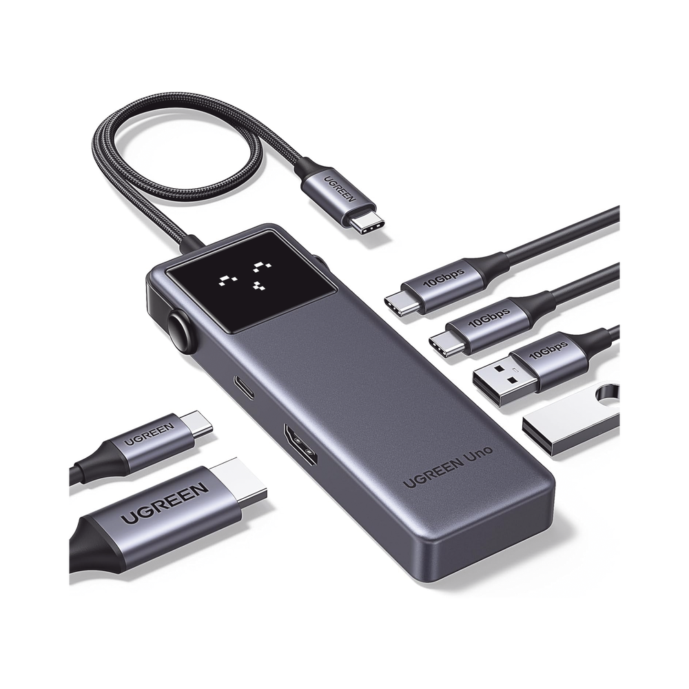 HUB USB-C Uno USB-C To HDMI+2*USB 3.2 A+2*USB 3.2 C+PD Power Converter ABS | SIERRA STORE