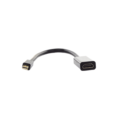 Convertidor Mini Display Port a HDMI / 4K@30Hz / Thunderbolt / Blindaje Interno Múltiple / Carcasa ABS / Longitud de 25 cm...