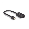 Convertidor Mini Display Port a HDMI / 4K@30Hz / Thunderbolt / Blindaje Interno Múltiple / Carcasa ABS / Longitud de 25 cm...