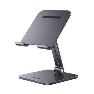 Soporte de Aluminio para IPad & Tablet | Plegable |Angulo Ajustable de 180° y 270° | Base Antideslizante | Protección  de ...