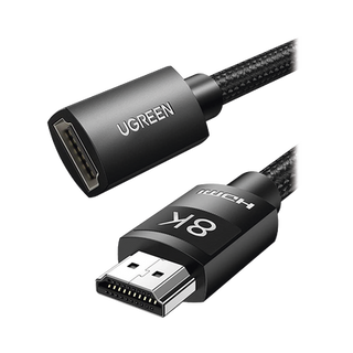 Cable de Extensión HDMI 8K | 1 Metro (3.28 Pies) | Macho a Hembra | HDMI 2.1 | 8K@60Hz | Núcleo de Cobre Puro 28AWG | Sopo...