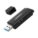 Lector de tarjetas SD portátil USB 3.0 de doble ranura / adaptador de tarjeta de memoria flash concentrador para TF SD Mic...