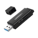Lector de tarjetas SD portátil USB 3.0 de doble ranura / adaptador de tarjeta de memoria flash concentrador para TF SD Mic...