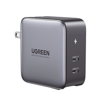 Cargador de 100W serie Nexode / 2 Puertos USB-C de Carga Rápida /Tecnología GaN II +SIC / Power Delivery 3.0 / Quick Charg...