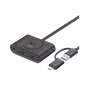 HUB USB-A y C 3.0 4 en 1 | Con Conector USB-C y USB-A | 4 Puertos USB-A 3.0 (...
