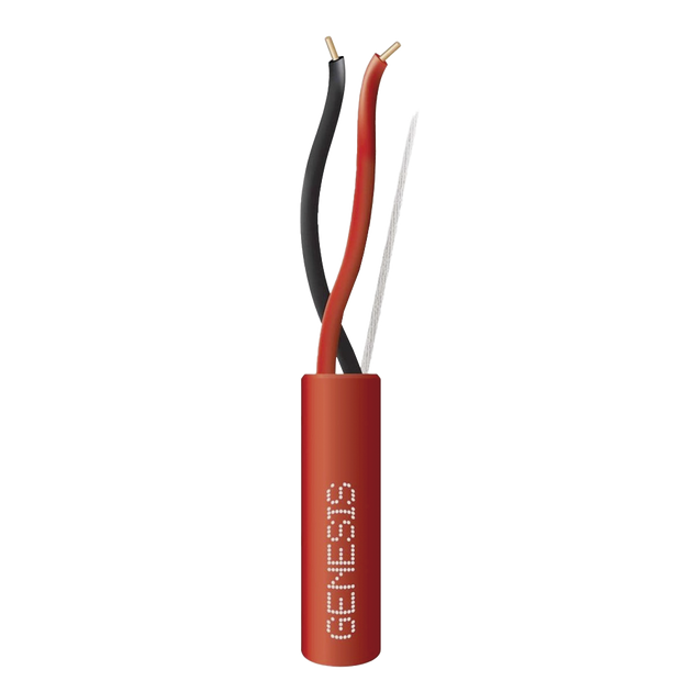 Bobina de Cable / 2x18 AWG / Riser FPLR-CL3R FT4 / 305 m (1000 ft) / Rojo / Detección de Incendio y Evacuación | SIERRA STORE
