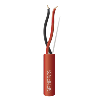 Bobina de 305 Metros (1000 Pies) / Alambre de Cobre / 2 x 16 AWG / Riser / Tipo FPLR, CL3R, C (UL) FT4 / Color Rojo / Para...