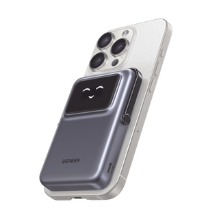 Power Bank Serie UNO Inalambrico | 10000mAh | 7.5W/20W  |  Con Emojis de Estado | Carga Rápida USB-C Bidireccional  | Pant...