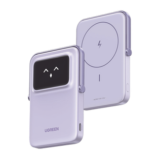 Power Bank Serie UNO Inalambrico | 10000mAh | 7.5W/20W  |  Con Emojis de Estado | Carga Rápida USB-C Bidireccional  | Pant...