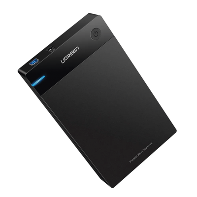Carcasa de Disco Duro para  3.5" y  2.5" (Enclosure) | Con Cable USB 3.0 | Para HDD 3.5" / SSD 2.5" | SATA I/II/III | UASP...