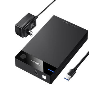 Carcasa de Disco Duro para  3.5" y  2.5" (Enclosure) | Con Cable USB 3.0 | Para HDD 3.5" / SSD 2.5" | SATA I/II/III | UASP...