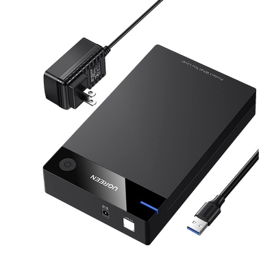 Carcasa de Disco Duro para  3.5" y  2.5" (Enclosure) | Con Cable USB 3.0 | Para HDD 3.5" / SSD 2.5" | SATA I/II/III | UASP...