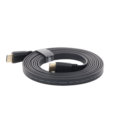 Cable HDMI 2.0 Plano de 3 Metros (9.84 Pies) / 4K@60Hz / HDR / 3D / HEC (Canal Ethernet HDMI) / ARC (Canal de Retorno de A...