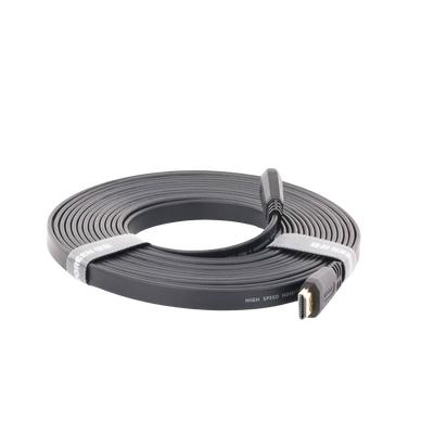 Cable HDMI 2.0 Plano de 5 Metros (16.40 Pies) / 4K@60Hz / HDR / 3D / HEC (Canal Ethernet HDMI) / ARC (Canal de Retorno de ...
