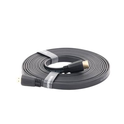 Cable HDMI 2.0 Plano de 5 Metros (16.40 Pies) / 4K@60Hz / HDR / 3D / HEC (Canal Ethernet HDMI) / ARC (Canal de Retorno de ...