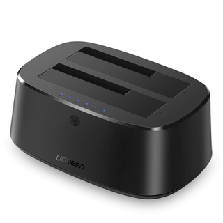 Base USB 3.0 para Disco Duro de Doble Bahía | Soporta Discos SATA de 2.5' & 3.5´ | Soporta discos de 12TB | Compatible con...
