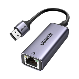 Adaptador de Red USB-A 3.0 a RJ45 /Admite 10/100/1000 Mbps / Caja de Aluminio / Longitud del cable 10 cm - UGREEN