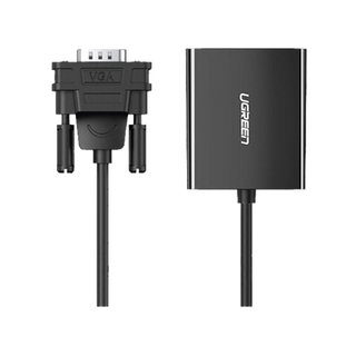 VGA Macho / Salida: HDMI Hembra / Resolución de 1080P@60Hz / Puerto Estéreo de 3.5 mm / Plug and Play, Sin Controlador / L...