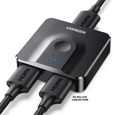 Switch/Divisor HDMI 4K 60Hz (Splitter) | Bidireccional (2 Entradas 1 Salida/1 Entrada 2 Salidas | Switch Conmutable | Led ...